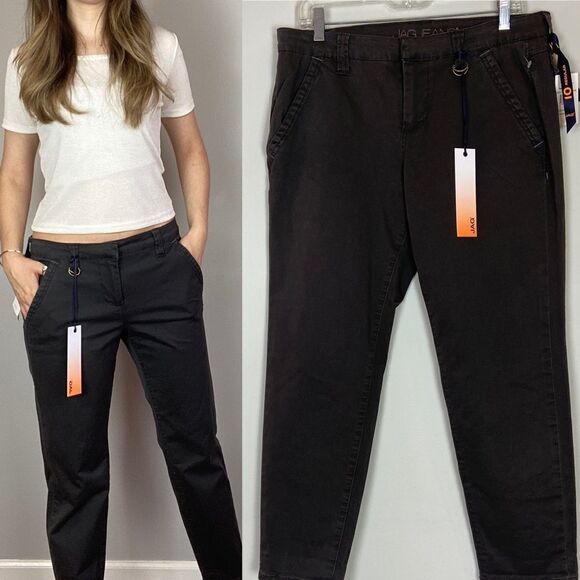 Nwt JAG jeans gray relaxed boyfriend fit. Size 10 straight Leg - Picture 1 of 10